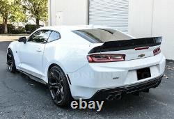 For 16-Up Camaro 1LE Extended Style 3 Pcs Rear Trunk Lid Wing Wickerbill Spoiler