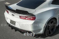 For 16-Up Camaro 1LE Extended V2 Style Rear Trunk Lid Wing Wickerbill Spoiler