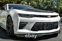 For 16-Up Camaro SS EOS T6 Style CARBON FIBER Front Lip Splitter & Side Skirts