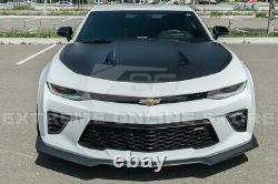 For 16-Up Chevy Camaro Refresh ZL1 Style Front Bumper Lip Splitter & Side Skirts