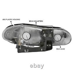 For 1998-2002 Chevy Camaro Z28 Clear Headlights Head Lamps Left+Right Pair