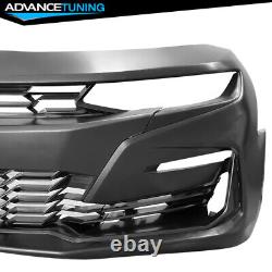 For 19-23 Chevy Camaro LS LT1 19 SS Style PP Front Bumper Cover With 3PC Front Lip