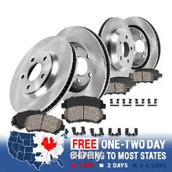 For 2010 2011 2012 2013 2014 CHEVY CAMARO LS LT Front+Rear Rotors Ceramic Pads