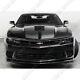 For 2014-2015 Chevy Camaro Ss Z28 Painted Black Front Bumper Body Spoiler Lip