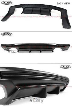 For 2016-18 Chevy Camaro LT RS SS Shark Fin Rear Bumper Diffuser Replacement PP