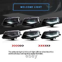 For 2016-18 Chevy Camaro RS SS ZL LS LT Pair Projector Dual Beam LED Headlights