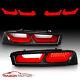 For 2016 2017 2018 Chevy Camaro Led Bar Red Black Replacement Tail Lights Pair