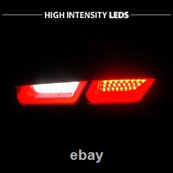 For 2016 2017 2018 Chevy Camaro LED Bar Red Black Replacement Tail Lights Pair