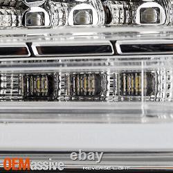 For 2016-2018 Chevy Camaro LED Tube Chrome Tail Lights with LED Sequential Signal