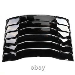 For 2016-2019 Chevy Camaro Glossy Black Rear Window Louver Sun Shade Cover