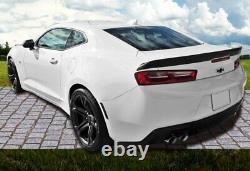 For 2016-2020 Chevy Camaro Factory Style 3-Piece Black ABS Rear Trunk Spoiler