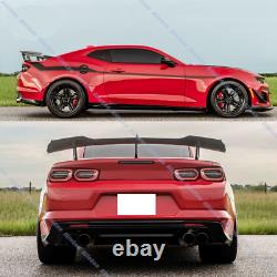 For 2016-2022 Chevy Camaro Gloss Black Zl1 1le Style Big Rear Trunk Spoiler Wing
