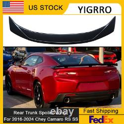 For 2016-2024 Chevy Camaro RS SS ZL1 ABS Rear Trunk Spoiler Wing Carbon Fiber