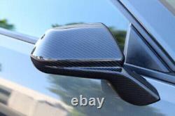 For 2016-2024 Chevy Camaro Real Carbon Fiber Mirror Covers Caps (Direct Add-On)