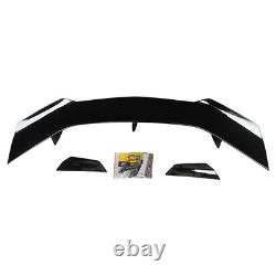 For 2016-2024 Chevy Camaro ZL1 1LE Style 2D Rear Trunk Spoiler Wing Gloss Black