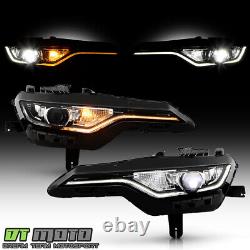 For 2019-2024 Chevy Camaro RS1SS2SS LED DRL Projector Headlights Headlamps Set