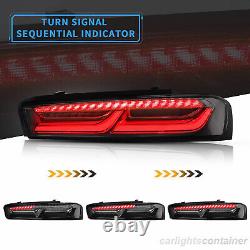 For Chevrolet Chevy Camaro 2016-2018 with Sequential Turn Signals LED Tail Lights