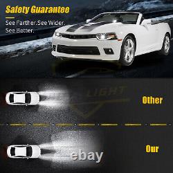 For Chevy CAMARO 2014-2015 Headlights Assembly LED DRL Replacement Clear Lens