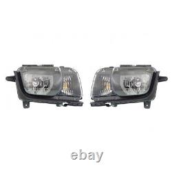 For Chevy Camaro 2010-2013 Headlight Assembly Driver & Passenger Side Pair CAPA