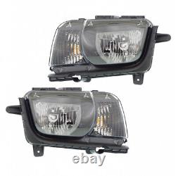 For Chevy Camaro 2010-2013 Headlight LH and RH Side Pair Halogen CAPA