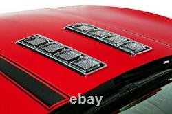 For Chevy Camaro 2010-2015 Retro USA CA1HV-A Chrome Hood Vent Set