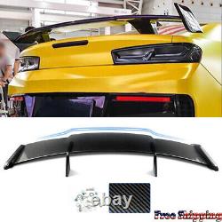 For Chevy Camaro 2010-2024 Carbon Look Sport Style Rear Trunk Spoiler Wing Lip