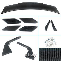 For Chevy Camaro 2010-2024 Carbon Look Sport Style Rear Trunk Spoiler Wing Lip