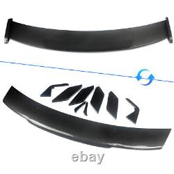 For Chevy Camaro 2010-2024 Carbon Look Sport Style Rear Trunk Spoiler Wing Lip