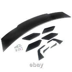 For Chevy Camaro 2010-2024 Carbon Look Sport Style Rear Trunk Spoiler Wing Lip