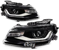 For Chevy Camaro 2016-2018 Headlight Assembly LED DRL Type Pair