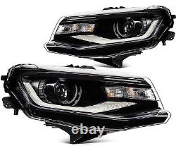 For Chevy Camaro 2016-2018 Headlight Assembly LED DRL Type Pair