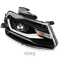 For Chevy Camaro 2016-2018 LED DRL Projector Headlights Assembly Pair Left+Right