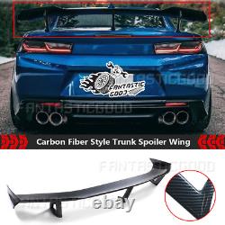 For Chevy Camaro 2016-2022 ZL1 1LE Style Carbon Look Rear Wing Trunk Spoiler Kit