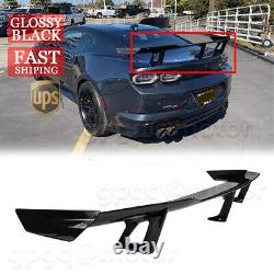 For Chevy Camaro 2016-2022 ZL1 1LE Style Gloss Black Rear Wing Trunk Spoiler Kit