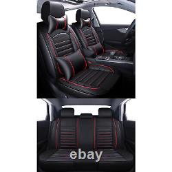For Chevy Camaro 5 Seat Full Set Car Seat Cover Leather Front Rear Back Cushion