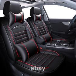 For Chevy Camaro 5 Seat Full Set Car Seat Cover Leather Front Rear Back Cushion