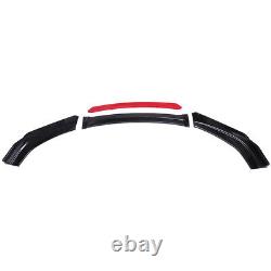 For Chevy Camaro Black&Red Front Bumper Lip Spoiler Splitter + 86.6 Side Skirts
