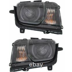 For Chevy Camaro Headlight Assembly 2010 11 12 13 14 2015 Pair LH and RH Side