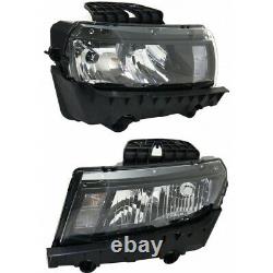 For Chevy Camaro Headlight Assembly 2014 2015 Pair LH and RH Side Halogen CAPA