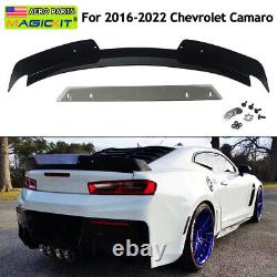 For Chevy Camaro LT1 RS 2016-22 Rear Spoiler Decklid Wickerbill Trunk Wing-2PCS