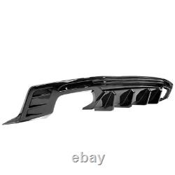 For Chevy Camaro SS LT LS 2016-20 Painted Black Rear Bumper Lip Diffuser Spoiler
