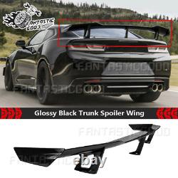 For Chevy Camaro ZL1 1LE Style LT RS SS 2016-23 Glossy Black Trunk Spoiler Wing