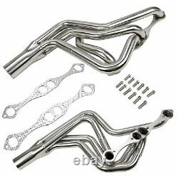 For Chevy Sbc 267-400 V8 Stainless Steel Long Tube Header Exhaust Manifold 70-87