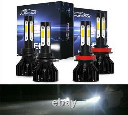 For Chevy Silverado 1500 2007-2015 Combo LED Headlight Bulbs High Low Beam 4side