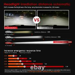 For Chevy Silverado 1500 2007-2015 Combo LED Headlight Bulbs High Low Beam 4side
