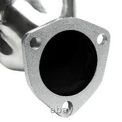For Chevy Small Block Hugger 262-400 283 Angle Plug Head Exhaust Manifold Header