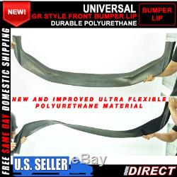 For GR Style Universal Front Bumper Lip Splitter Spoiler FLEXIBLE POLYURETHANE
