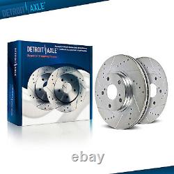 Front 355mm DRILLED Brake Rotors for Buick Regal Chevy Camaro SS G8