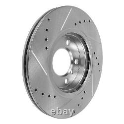 Front Drill Slot Brake Rotors & Ceramic Pads For Buick Chevy GMC Olds Pontiac