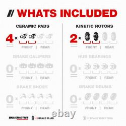 Front Drill Slot Brake Rotors & Ceramic Pads For Grand Prix Monte Carlo Camaro